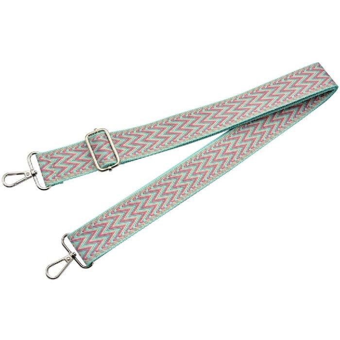 Juleeze JZBS0013 Popruh na kabelku 4x140 cm Modrá Růžová