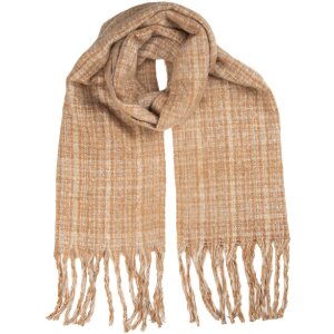 Juleeze JZSC0837CH Šála 50x210 cm hnědá