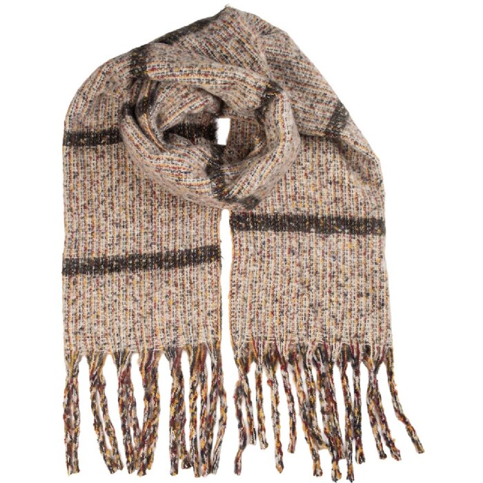 Juleeze JZSC0839BE Šála 50x210 cm béžová