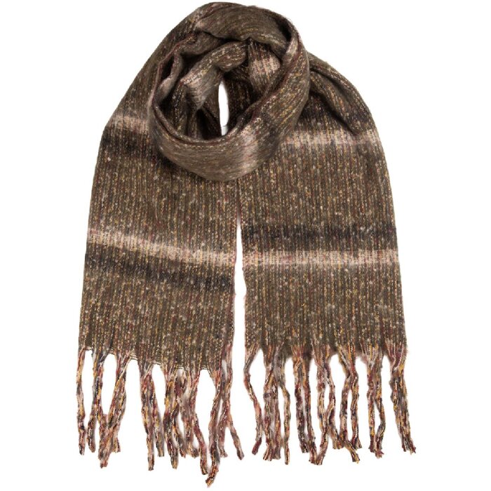 Juleeze JZSC0839CH Šála 50x210 cm hnědá