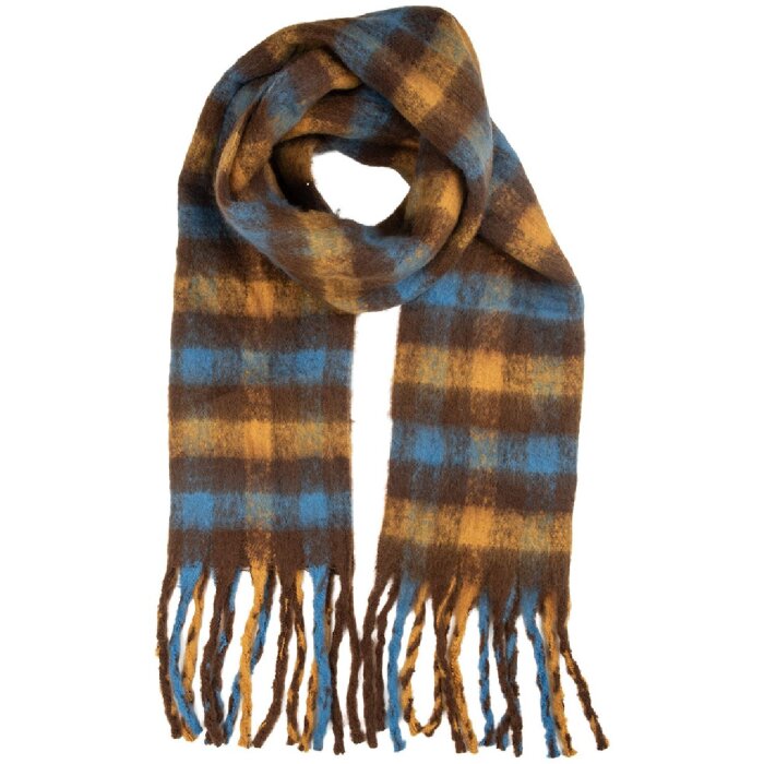 Juleeze JZSC0858 Šála 38x190 cm žlutohnědá