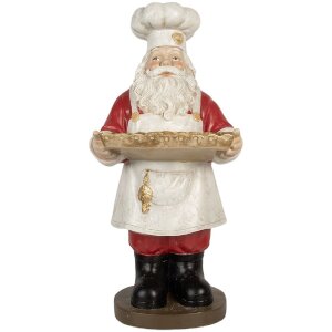 Clayre & Eef Santa Claus 40x39x81 cm Vánoční dekorace