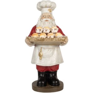 Clayre & Eef Santa Claus 40x39x81 cm Vánoční dekorace