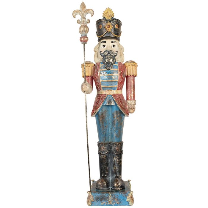 Clayre & Eef Louskáček 31x23x99 cm modrá/červená