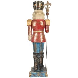 Clayre & Eef Louskáček 31x23x99 cm modrá/červená