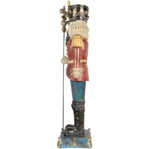 Clayre & Eef Louskáček 31x23x99 cm modrá/červená