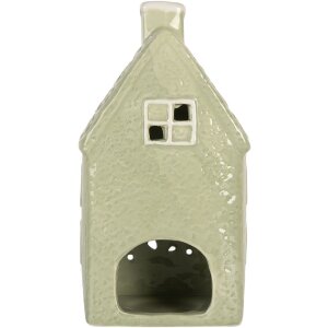 Clayre & Eef Držák na čajovou svíčku Dům 11x9x21 cm