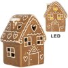 Clayre & Eef Dekorační domeček s LED 8x6x11 cm