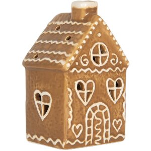 Clayre & Eef Dekorativní domeček s LED 7x6x12 cm