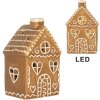 Clayre & Eef Dekorativní domeček s LED 7x6x12 cm
