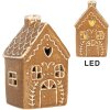 Clayre & Eef Dekorativní domeček s LED 7x6x12 cm