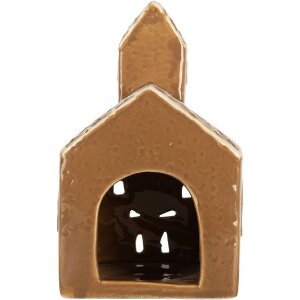 Clayre & Eef Držák na čajovou svíčku Dům 10x10x16 cm