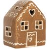 Clayre & Eef Dekorativní domeček s LED osvětlením 8x6x10 cm