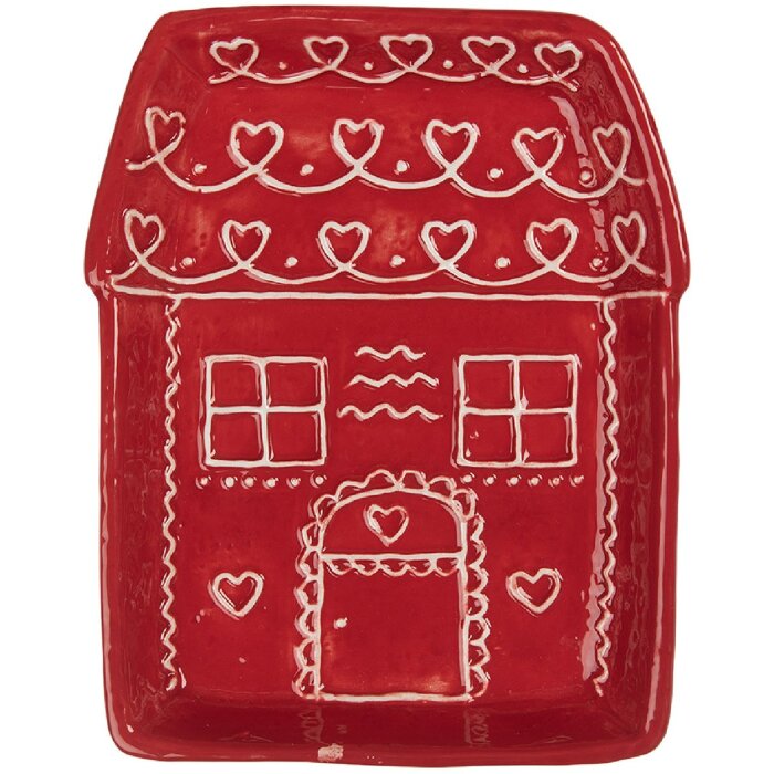 Clayre & Eef Malý talíř 15x19x3 cm - Keramika