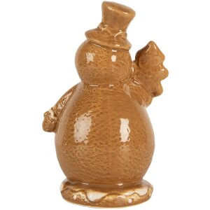 Clayre & Eef Dekorace Sněhulák 11x8x16 cm