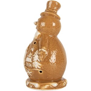 Clayre & Eef Dekorace Sněhulák 11x8x16 cm