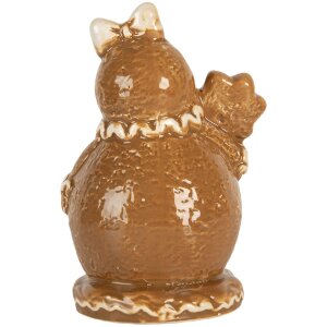 Clayre & Eef Dekorace Sněhulák 9x7x13 cm