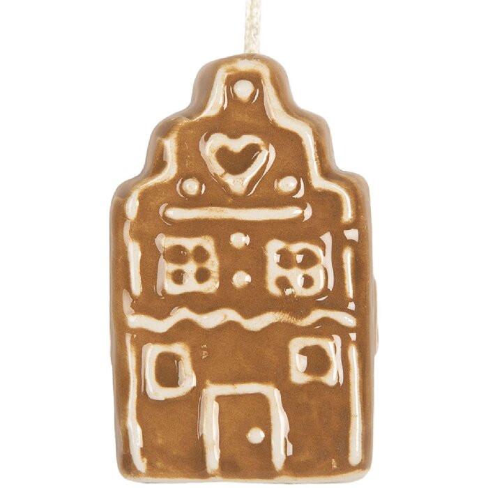 Clayre & Eef Dekorační závěs Dům 4x4x6 cm