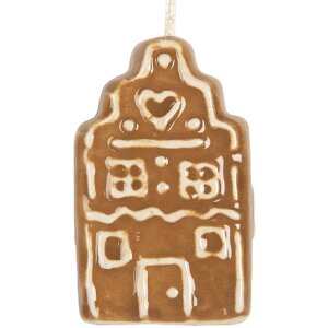 Clayre & Eef Dekorační závěs Dům 4x4x6 cm