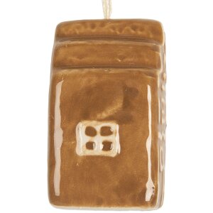 Clayre & Eef Dekorační závěs Dům 4x4x6 cm