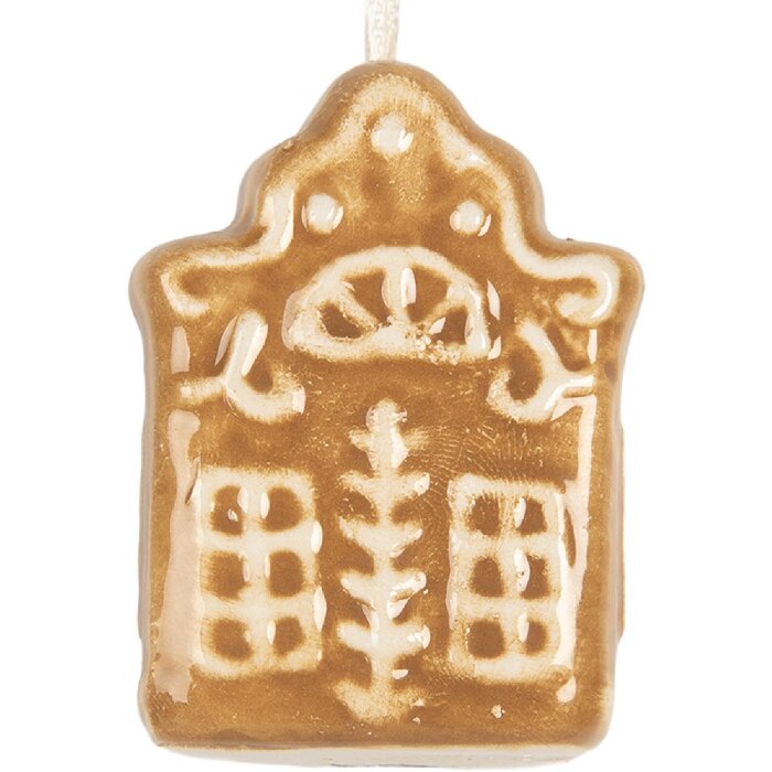 Clayre & Eef Dekorační závěs Dům 4x4x5 cm