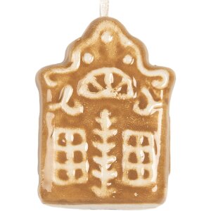 Clayre & Eef Dekorační závěs Dům 4x4x5 cm
