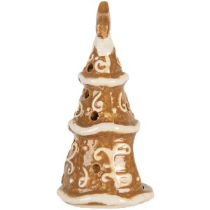 Clayre & Eef 6CE2361 Držák na svíčku Vánoční strom ∅ 8x15 cm