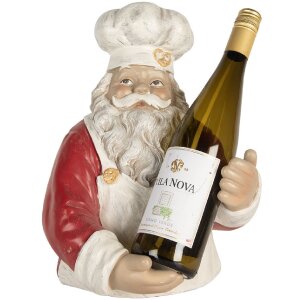Clayre & Eef Držák na láhve Santa Claus 25x25x35 cm