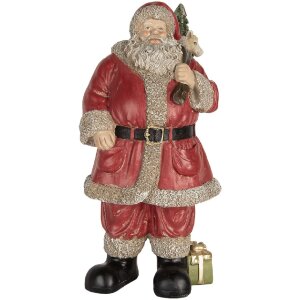 Clayre & Eef Vánoční dekorace Santa Claus 21x19x40 cm