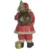 Clayre & Eef Vánoční dekorace Santa Claus 21x19x40 cm