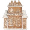 Clayre & Eef Dekorační domeček s LED 18x9x20 cm
