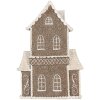 Clayre & Eef Dekorační domeček s LED 23x11x33 cm