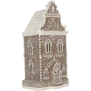 Clayre & Eef Dekorativní domeček s LED světly 17x15x35 cm
