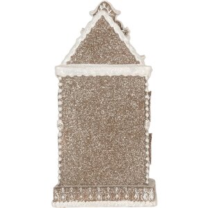 Clayre & Eef Dekorativní domeček s LED světly 17x15x35 cm