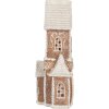 Clayre & Eef Dekorační domeček s LED 16x8x23 cm