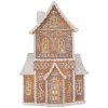 Clayre & Eef Dekorační domeček s LED 16x8x23 cm