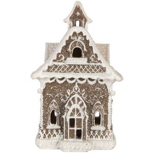 Clayre & Eef 6PR5810 Dekorativní domeček s LED 13x12x20 cm