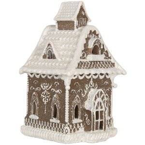Clayre & Eef 6PR5810 Dekorativní domeček s LED 13x12x20 cm