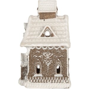 Clayre & Eef 6PR5810 Dekorativní domeček s LED 13x12x20 cm