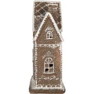 Clayre & Eef Dekorativní domeček s LED 26x10x25 cm