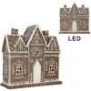 Clayre & Eef Dekorativní domeček s LED 26x10x25 cm