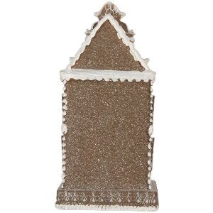 Clayre & Eef Dekorační domeček s LED 12x11x25 cm