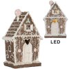 Clayre & Eef 6PR5820 Dekorace Dům s LED 14x9x21 cm