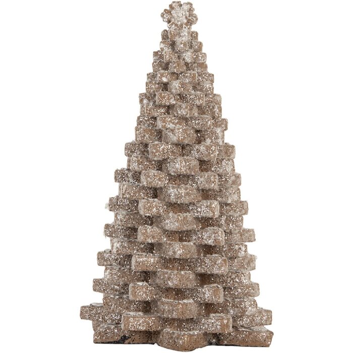 Clayre & Eef Dekorativní vánoční stromek 15x15x25 cm