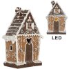 Clayre & Eef Dekorativní domeček s LED 14x9x21 cm
