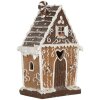 Clayre & Eef Dekorativní domeček s LED 14x9x21 cm