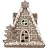 Clayre & Eef Dekorační domeček s LED 17x10x18 cm