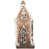 Clayre & Eef Dekorativní domeček s LED osvětlením 15x9x20 cm