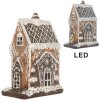 Clayre & Eef Dekorativní domeček s LED osvětlením 15x9x20 cm