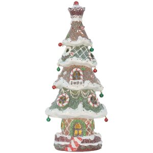 Clayre & Eef Dekorativní vánoční stromek s LED 15x12x36 cm